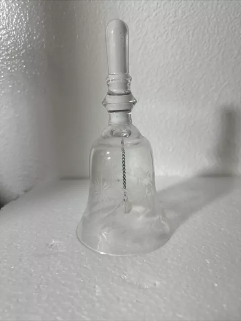 Vintage Etched Crystal Bell