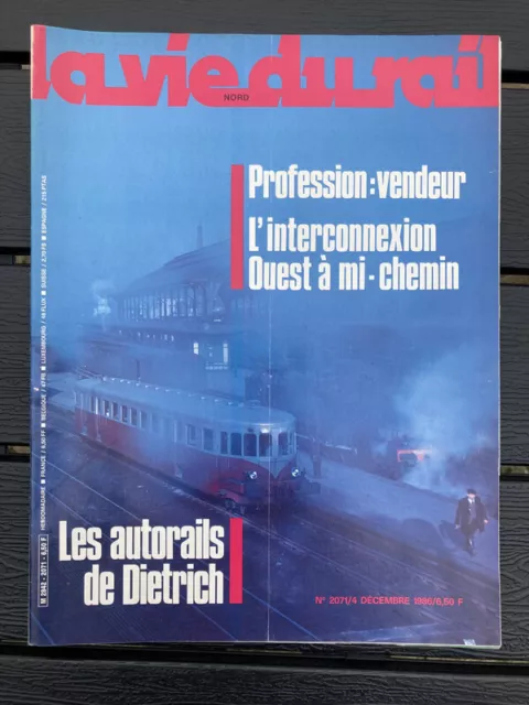 vie du rail 1986 2071 AUTORAILS DE DIETRICH REICHSHOFFEN FONTOY ESCH HUSSIGNY AU