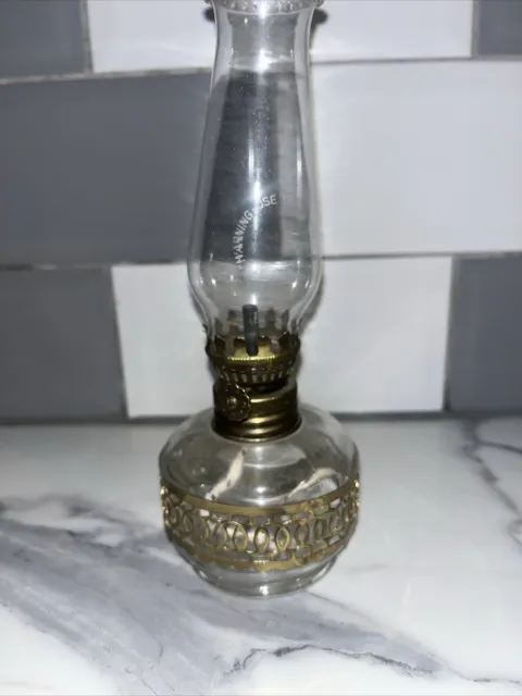 8-inch Oil Lamp Lamplight Farms Vintage