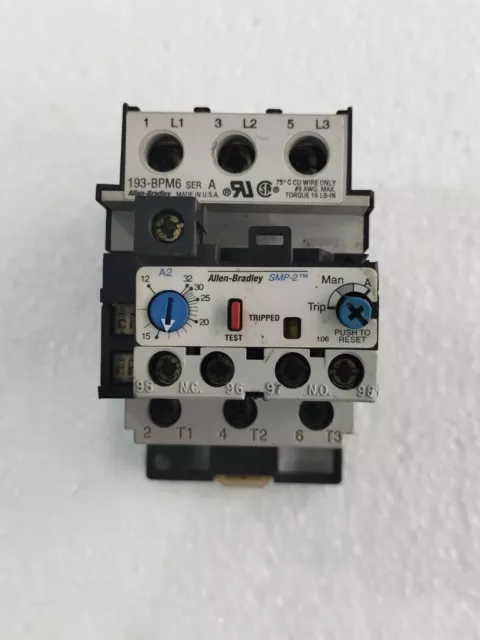 Allen Bradley 193-B1H1 Ser. A With 193-Bpm6 Ser A Over Load Relay Free Fast Ship