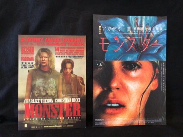 Monster(2003)Charlize Theron, Original Movie Flyer from Australia & Japan