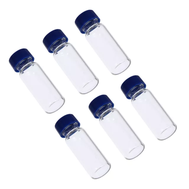 100 Pcs Vial Glass Clear Container with Lid Urinal Deodorizer