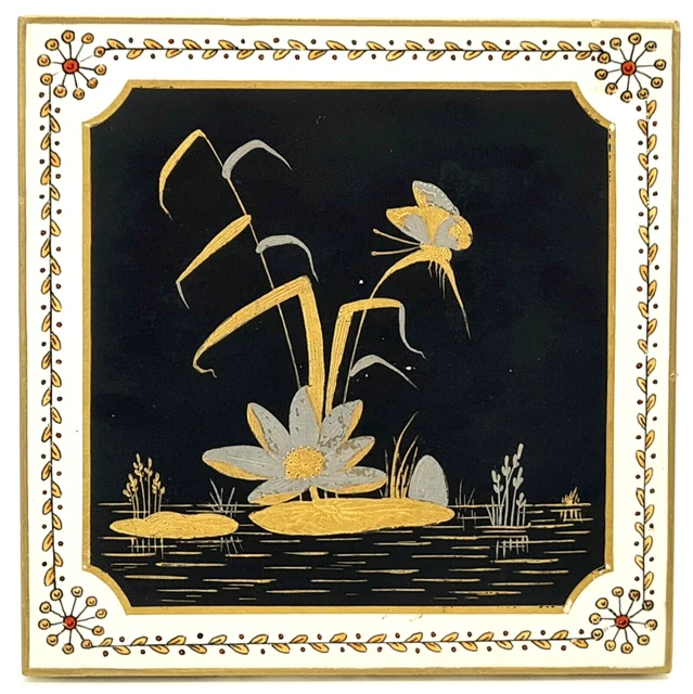 Superb Hand-Painted Aesthetic Japonesque Style Tile by Minton C1880