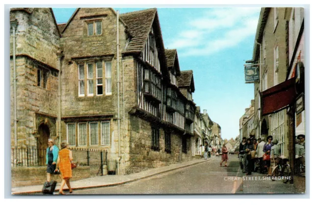 Postcard Sherborne Dorset Cheap Street