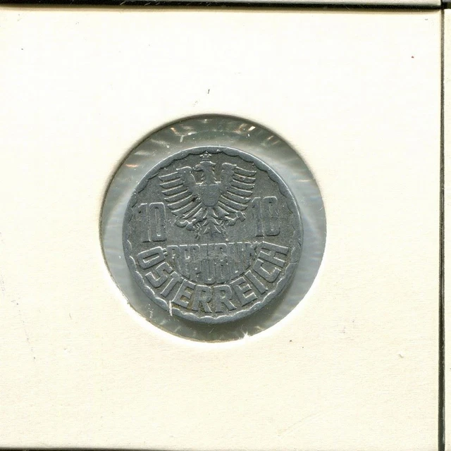 10 GROSCHEN 1968 AUSTRIA Coin #AV032C 2