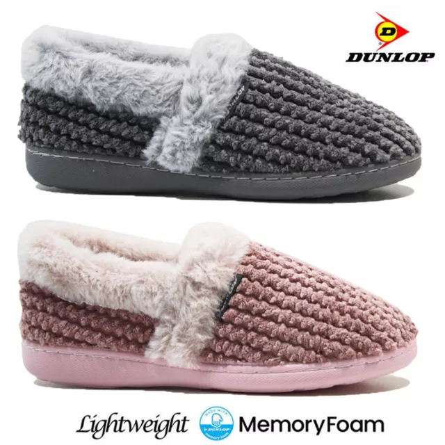 DUNLOP PREMIER COLLECTION ladies slip on slippers with 10.00