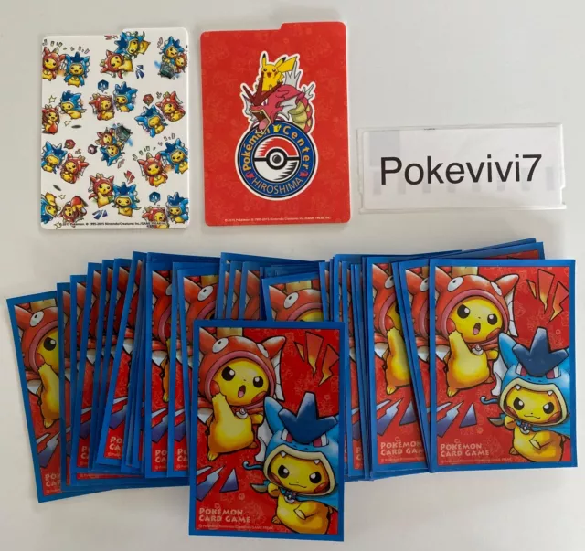 LOT 50 SLEEVES / Protèges cartes Pikachu Gyarados Magikarp PONCHO Pokémon  Center EUR 69,90 - PicClick FR