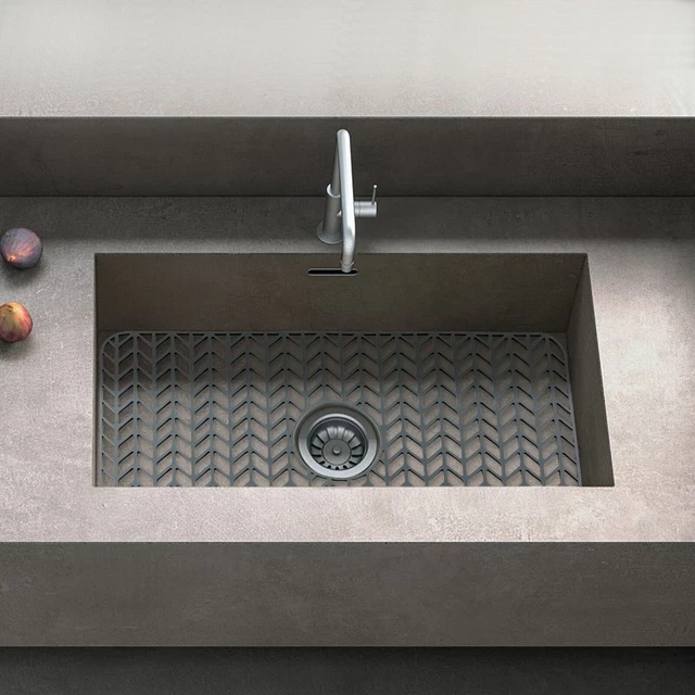 Kitchen Silicone Sink Protector Non-Slip Sink Mat Pad Drain Protector 26x14''