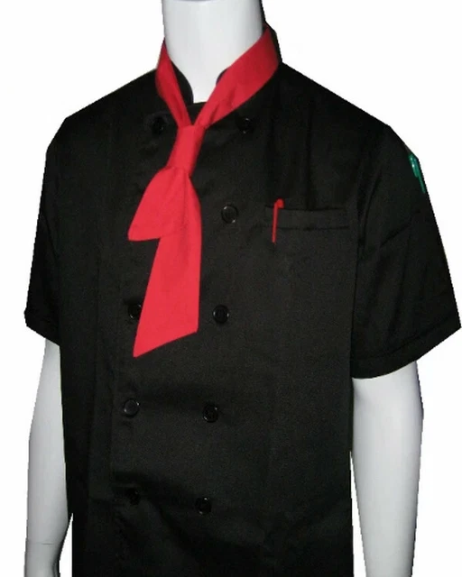 Pre-knot Red chef necktie, kitchen chef necktie, Neckerchief, restaurant necktie 3