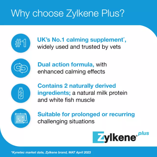 Zylkene Plus Calming Supplement For Cats and Dogs Anxiety Stress Relief Capsules 2