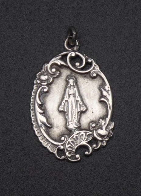 MEDAILLE RELIGIEUSE ANCIENNE  Sainte Vierge  - Argent Massif EUR 7,00