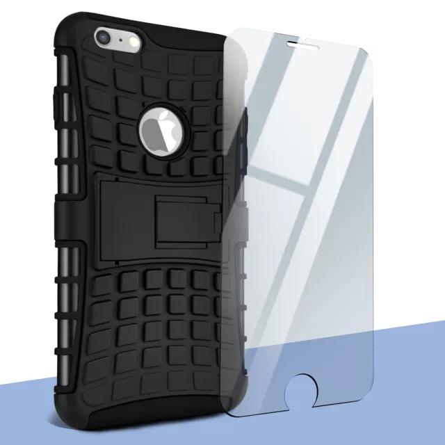 Panzer Set für Apple iPhone 6S Plus 6 Plus Panzer Folie und Case Extrem Outdoor 2