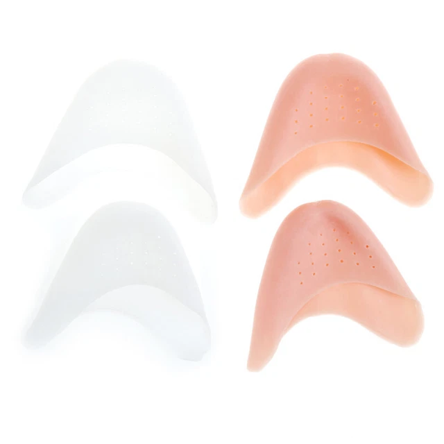 2x Ballet Dance Shoe Pads Cushion Soft Silicon Gel Protector Pointe Toe CoveY Ts