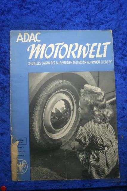 ADAC Motorwelt 4/52 (B) Lloyd LP 300 Borgward 1800 Puch Scooter Veritas