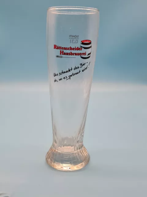 Rüttenscheid Brauerei Bierglas Bier Glas alt Pils 0,3l