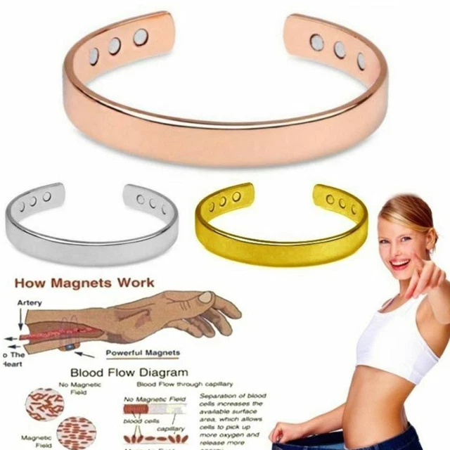 Magnetic Bracelet Healing Bio Therapy Arthritis Pain Cuff Relief Bangle K3T4