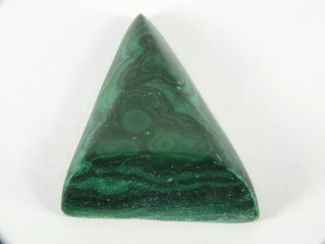 Malachite Australian Cabochon Triangular Freeform (EA6610) Green Gem