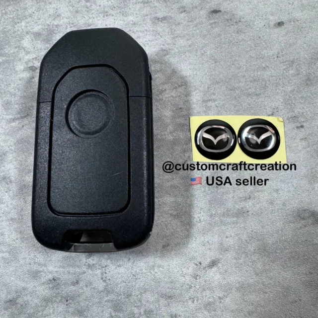 2x 14 mm Emblems For Mazda Key Fob Replacement Stickers