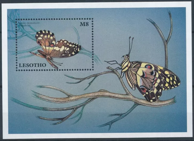 [PRO1588] Lesotho 1997 Butterflies good very fine MNH sheet