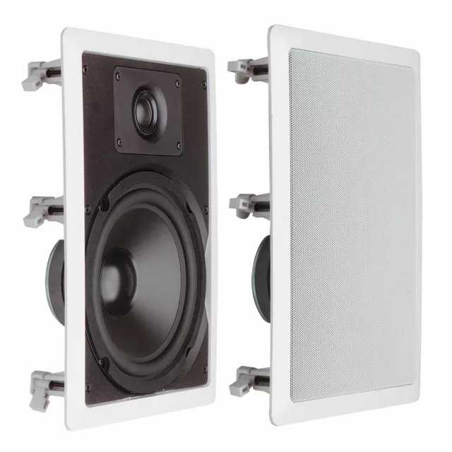 Opus One 200mm 40W 2 Way Rectangular In-Wall Ceiling Speaker Pair