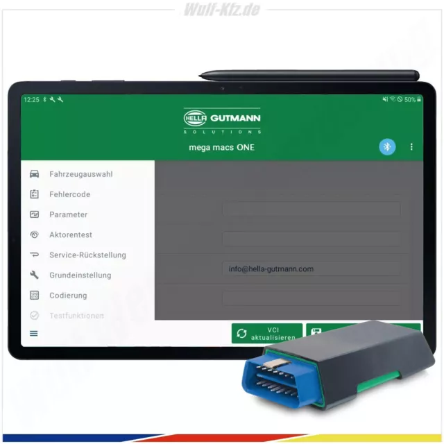 Hella Gutmann Diagnosegerät / OBD Tester mega macs ONE inkl. Samsung Galaxy S7