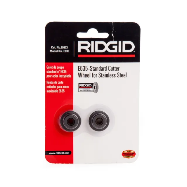 Ridgid E-635 Couteau Roues pour Acier Inoxydable (Paquet De 2)