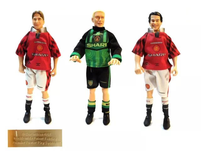 1997 CORINTHIANS Manchester Utd 13" figures GIGGS BECKHAM  SCHMEICHEL Power play