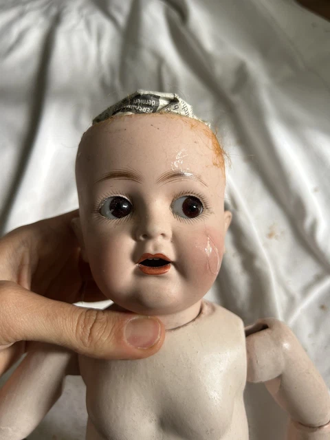 ANCIENNE POUPÉE TÊTE porcelaine Eden bebe jumeau EUR 100,00 - FR