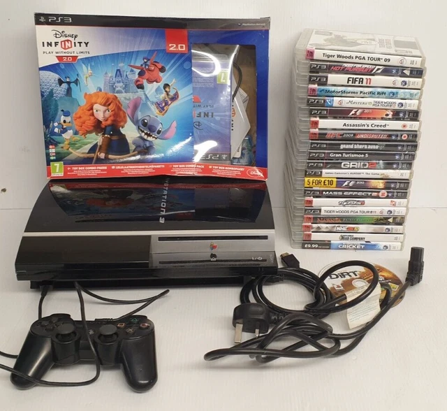 SONY PLAYSTATION 3 Console With 22 Games Used Good Condition (A1) £25.