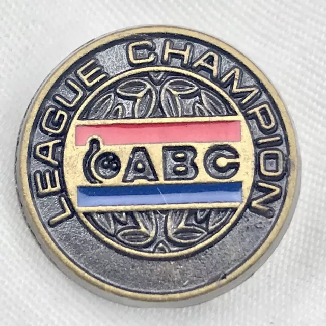 ABC Bowling League Champion Pin Vintage