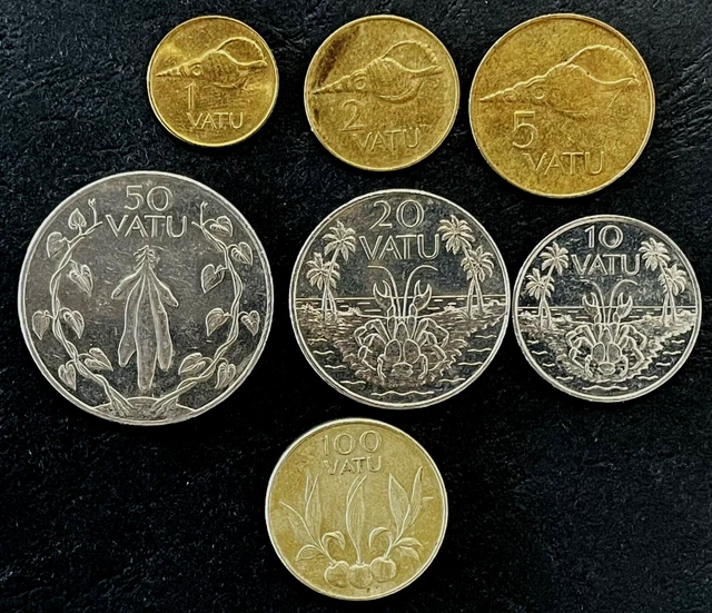 Vanuatu 2002 - 2010  • 1 ~ 100 Vatu FINAL YEAR DATE OF EACH COIN IN FIRST SERIES