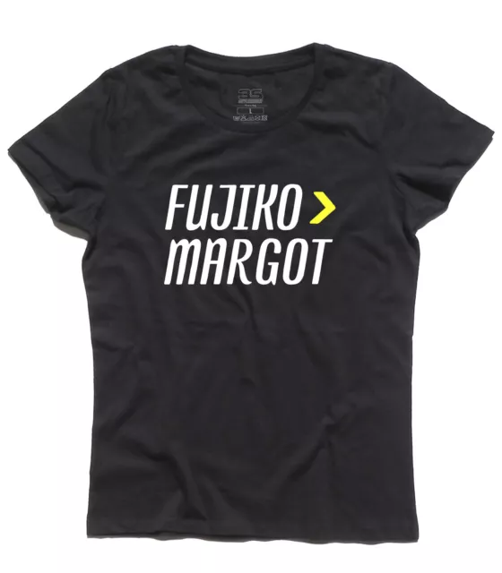 T-shirt donna FUJIKO è meglio di MARGOT ispirata a LUPIN cartoni cult Zenigata