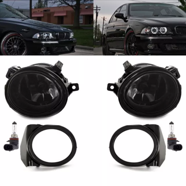 Juego de faros antiniebla HB4 Smoke negro juego adecuado para BMW E46 E39 M paquete M3 M5