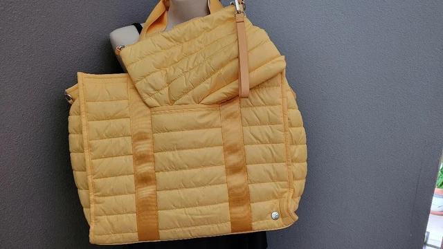 Samantha Brown Tote+ Crossbody 2 pc set Yellow Crossbody wristlet
