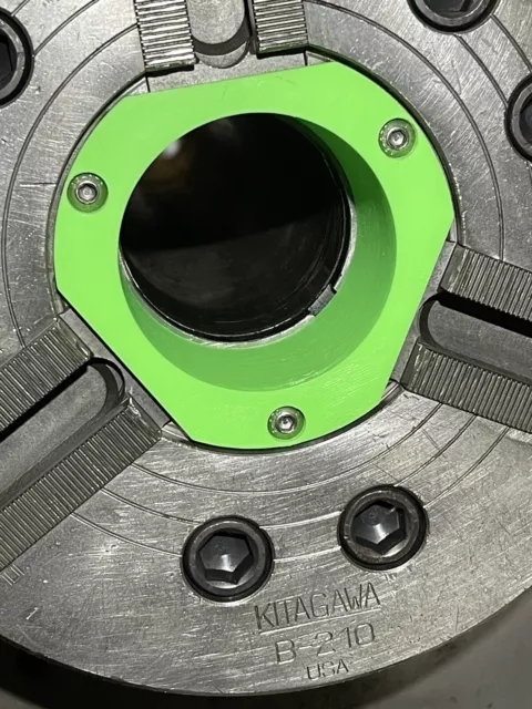 Kitagawa B-210 Hydraulic Chuck Chip Cover Black 3D Printed