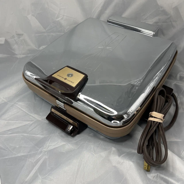 VINTAGE GE GENERAL Electric Grill and Waffle Baker Maker Iron 26G46 T