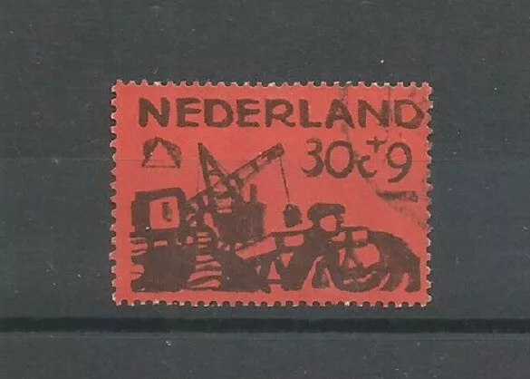 Netherlands 1959 Cultural & Social Relief Fund 30c+9c Black On Red Used SG 881