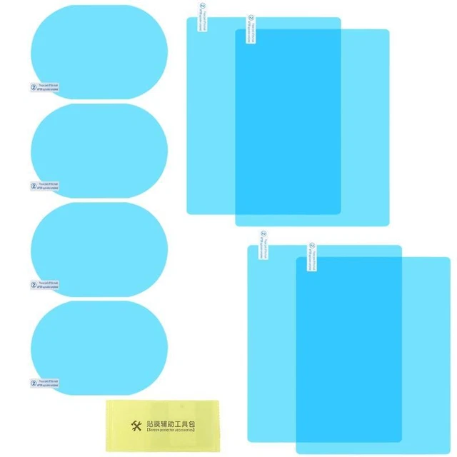 8 Pcs Car Rear View Mirror Rainproof Film Anti-Fog Clear Protective Sticker