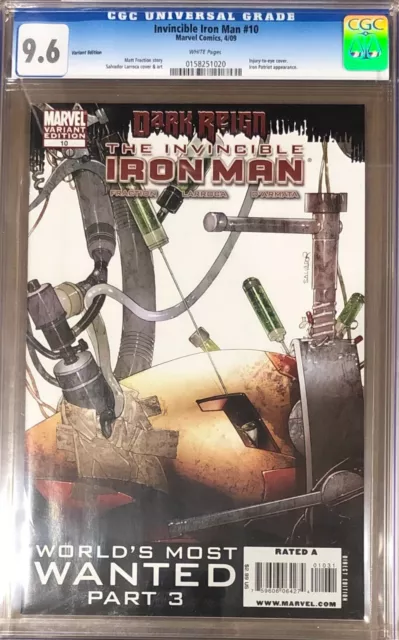 Iron Man 10 - CGC 9.6 - Secret Variant - 1st Rescue Armor / Pepper Potts - Eye