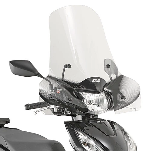 GIVI D651ST Windschutzscheibe Transparent - 62 X 60 Cm (H X L) Für SYM JOYRIDE EVO 125-200 (2009-2017)