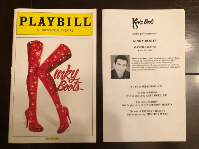 Kinky Boots NYC BROADWAY Playbill, July 2014 Billy Porter Andy Kelso + Insert