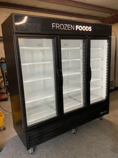 2018 True GDM-72F-HC-TSL01 3 door glass commercial Freezer Merchandiser frozen F