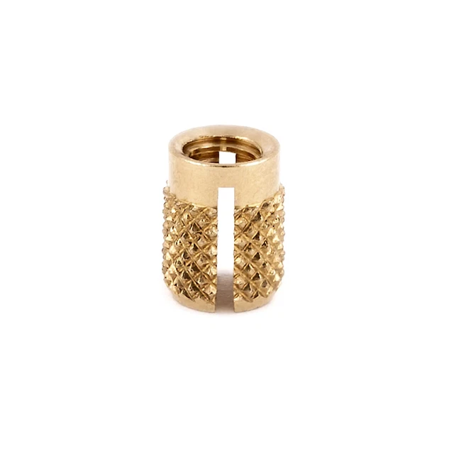 E-Z LOK Threaded Insert for Plastic Flush Brass Thread Inserts 2-56 Pack of 50