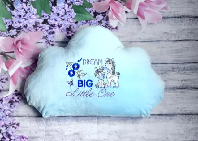 Almohada de bebé niños cojín decoración de bebé bordado baby shower regalo regalo recién nacido regalo