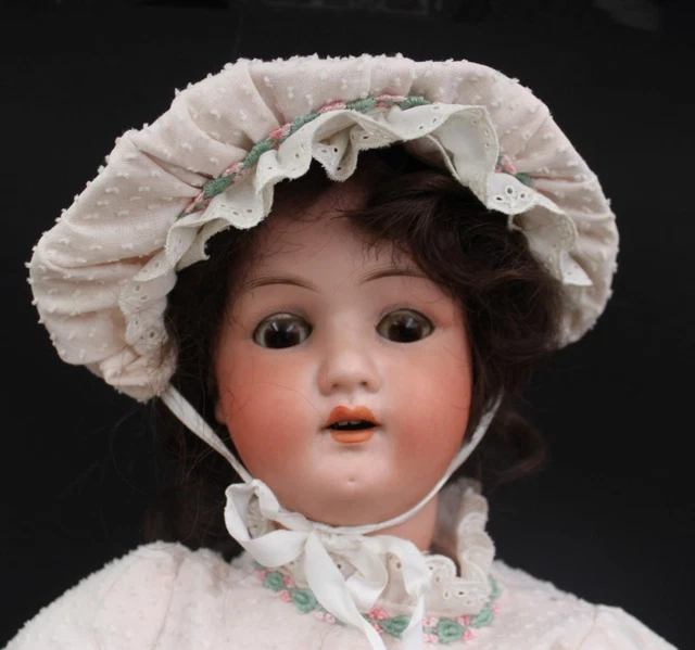 Antique German Ernst Heubach 250-4 Koppelsdorf Bisque Porcelain Head Doll 24"