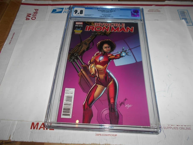Invincible Iron Man #1 Cgc 9.8 J. Scott Campbell Riri Williams Midtown Variant