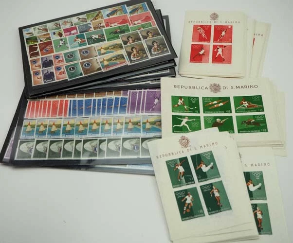 1960 San Marino; 20 komplette Jahrgänge, postfrisch/MNH, ME 1036,-