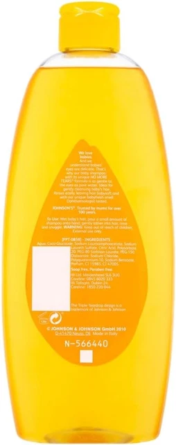 Johnson's Baby Gold Shampoo, 500 ml, Pack of 6