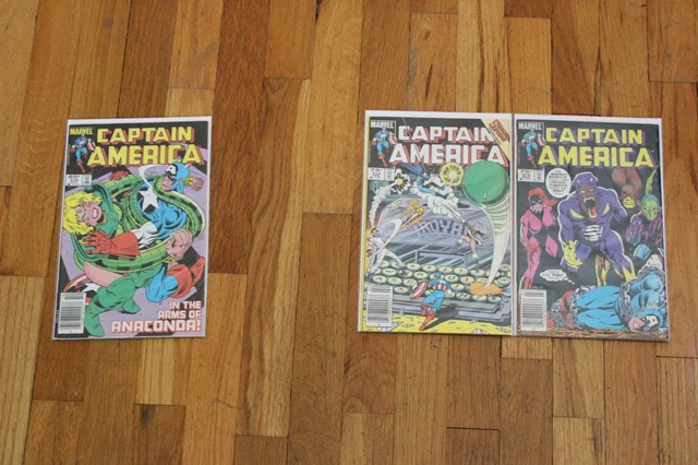 1985 CAPTAIN AMERICA 310 314 315 Marvel Comics 1st SERPENT SOCIETY ~ DIAMONDBACK