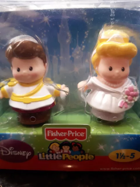 Fisher Price little people Cinderella and Prince Charming brand new